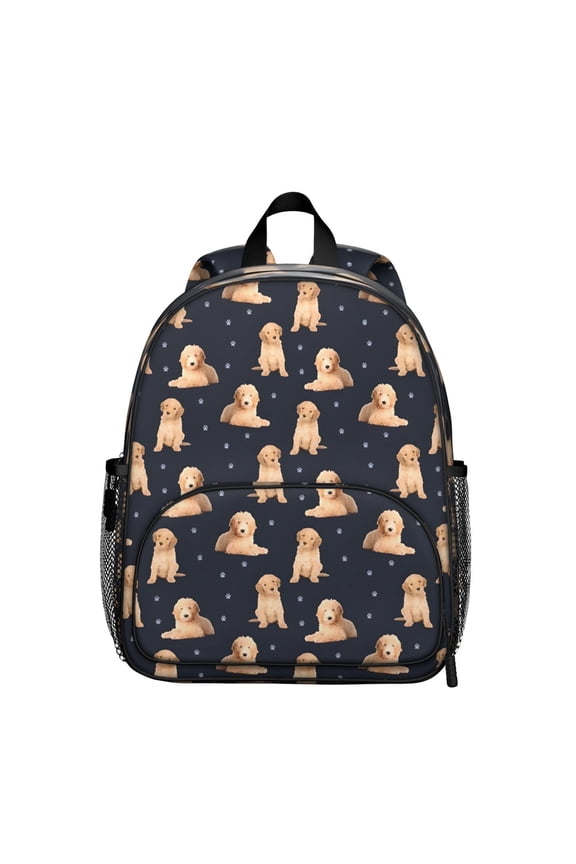 Goldendoodle Dog Backpack Backpack for School,Cute School Bag,Schoolbag with Adjustable Shoulder Straps & Padded Back,13.8"x11.4"x6"