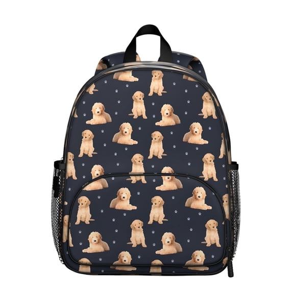 Goldendoodle Dog Backpack Backpack for School,Cute School Bag,Schoolbag with Adjustable Shoulder Straps & Padded Back,13.8"x11.4"x6"