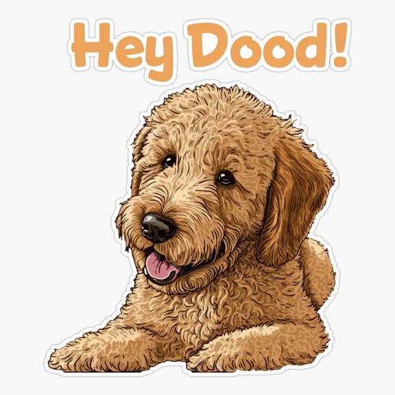 Goldendoodle Dog Cute Dog Lover Everyday Decor Art Fresh Style Vinyl Sticker