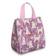 thumbnail image 1 of Goldendoodle Dog and Flower Floral Insulated Lunch Bag for Women & Adults,Large Portable Soft Cooler Lunch Bag,Thermal Food Storage Tote with Pearl Cotton,8.66L,8.75x5.75x9.5 Inch, 1 of 6