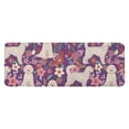 thumbnail image 1 of Goldendoodle Dog and Flower Floral Kitchen Rug Mat,Kitchen Runner Rugs Non Skid Washable,Decorative Kitchen Floor Mats for Kitchen,Sink,Laundry,17"x47.2", 1 of 7