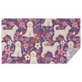 thumbnail image 1 of Goldendoodle Dog and Flower Floral Rectangle Tablecloth 60"x102",Waterproof Polyester Rectangle Table Cloth, Wipeable Spillproof Polyester Tablecloth for Dining, Camping, Indoor and Outdoor, 1 of 6