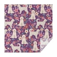 thumbnail image 1 of Goldendoodle Dog and Flower Floral Square Tablecloth,Waterproof Square Table Cover,Wipeable Spillproof Washable Table Cover for Home Kitchen Party Decor 42"X42"(107x107cm), 1 of 6