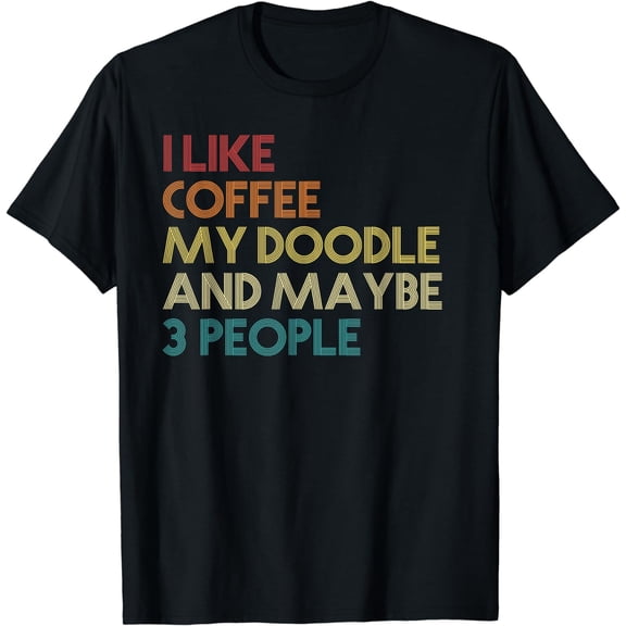 Goldendoodle Dog Owner Coffee Lovers Gift Vintage Retro T-Shirt