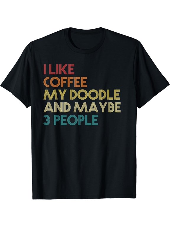 Goldendoodle Dog Owner Coffee Lovers Gift Vintage Retro T-Shirt