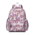 thumbnail image 1 of Goldendoodle Dog and Flower Floral Backpack for School,Cute School Bag,Schoolbag with Adjustable Shoulder Straps & Padded Back,13.4"x11"x4.7", 1 of 6