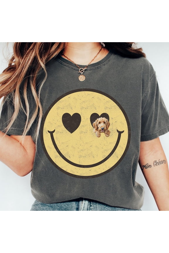 Goldendoodle Doodle Mom Dad Cute Retro Smile Shirt