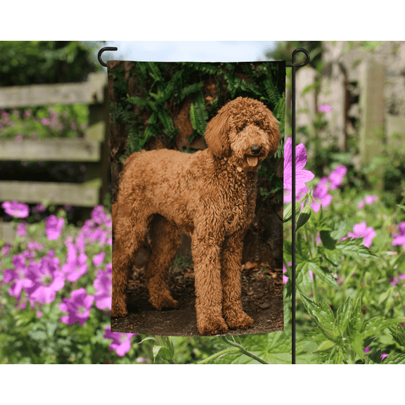 Goldendoodle Garden Flag