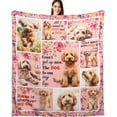 thumbnail image 1 of Goldendoodle Gift Idea: 50x60 Inch Flannel Throw Blanket with Puppy Print for Dog Lovers. Perfect for Mom & Dad, Use on Couch, Sofa, Bed or Car., 1 of 6
