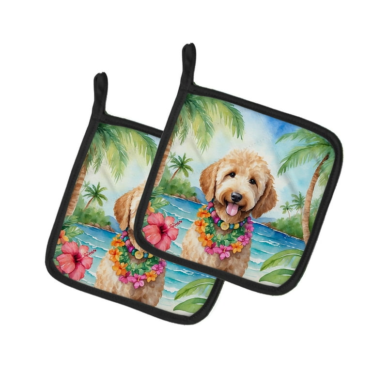 Goldendoodle Oven Mitts & Pot Holders (4 Piece Set) Goldendoodle Oven Mitts & Pot Holders (4 Piece Set)