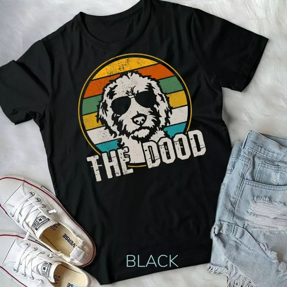Goldendoodle T-Shirt - The Dood Vintage Retro Dog Unisex Form T-shirt