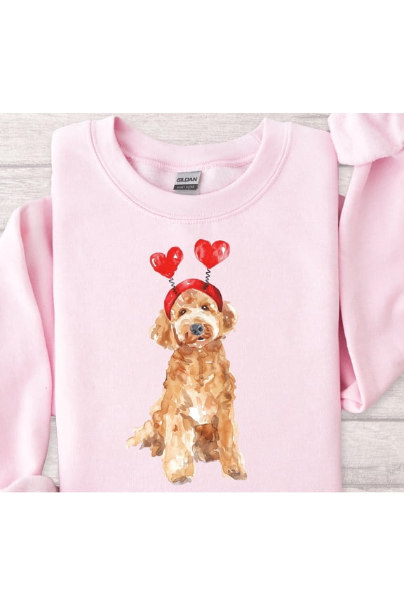 Goldendoodle Valentines Shirt, Valentines Day Dog Sweatshirt, Valentines Golden Doodle Shirt, Goldendoodle Sweatshirt, Doodle Dog Mom 814 Tshirt All Size S-5XL