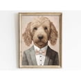 thumbnail image 1 of Goldendoodle Wall Art, Vintage Dog Print, Dog Wearing Suit & Clothes, Funny Dog Portrait, Goldendoodle Lover Gift, Printable Dog Art, 1 of 5