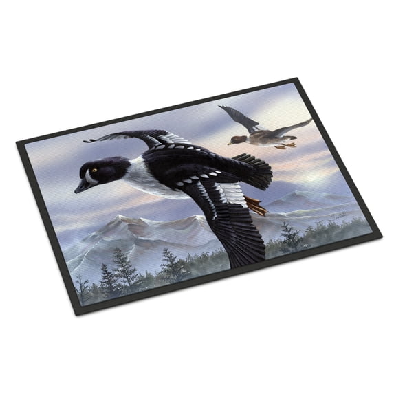 Goldeneye Ducks Flying Door Mat