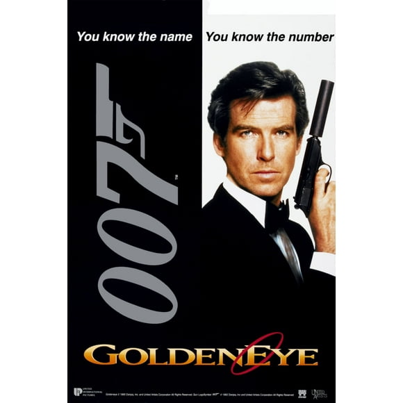 Goldeneye Movie Poster James Bond Metal Print 12In x 16In 12x16 Square Adults Best Posters