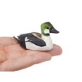 thumbnail image 1 of Goldeneye Wood Duck Miniature Hand-Made Wooden Carved Bird Decoy Figurines, 3.5 Inch, 1 of 3