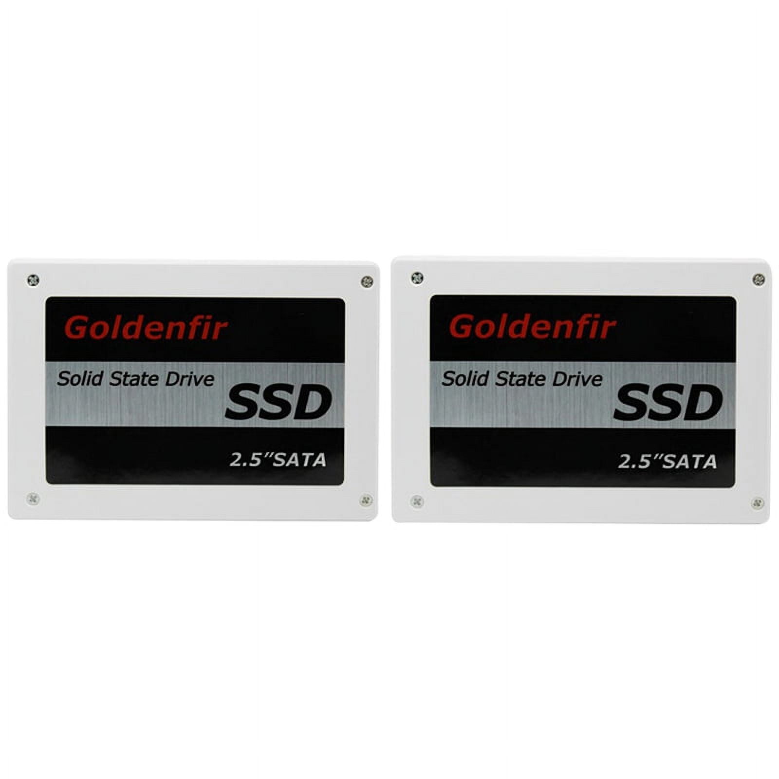 Goldenfir 2 Pcs SSD 2.5 Hard Drive Disk Disc Solid State Disks 2.5Inch Internal SSD, 128GB & 240GB