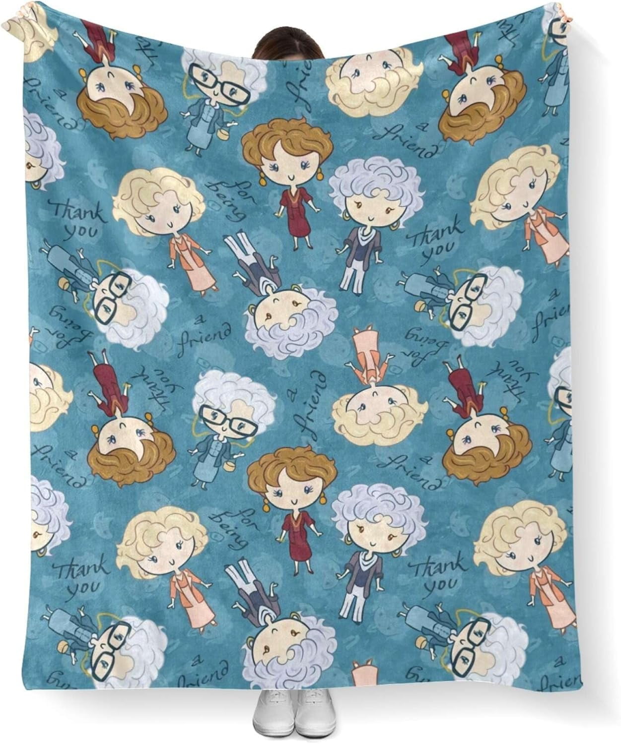 Goldengirls Blanket for Women Gifts Cozy Throw Blankets Lightweight Golden Girls Merchandise for Couch Bed Sofa Car Home Decor