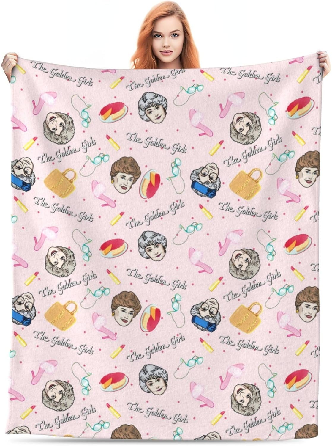 Goldengirls Blanket for Women Gifts Cozy Throw Blankets Lightweight Golden Girls Merchandise for Couch Bed Sofa Car Home Decor