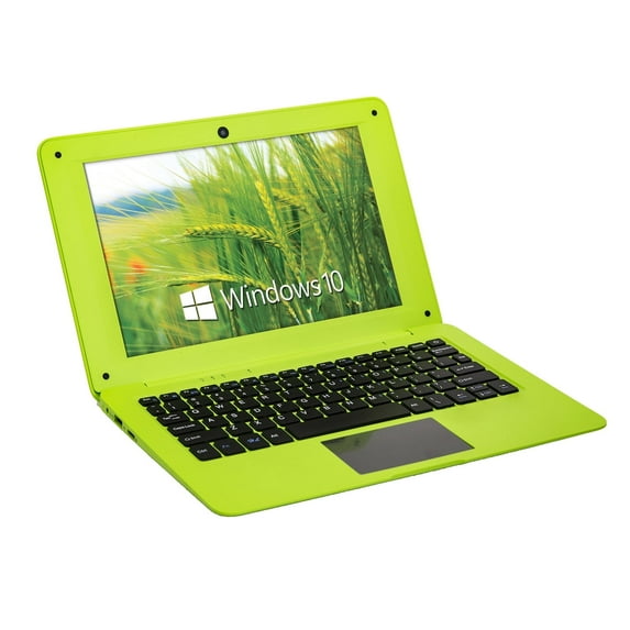 Goldengulf Windows 10 Computer Laptop Mini 10 Inch 32GB Ultra Thin and Light Netbook Intel Quad Core CPU PC HDMI WiFi USB Netflix YouTube-Green
