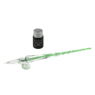 Walbest Glass Calligraphy Dip Pen and Ink Set, Glass Dip Crystal