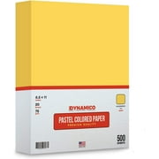 Goldenrod 8.5 x 11 Pastel Light Color Regular Paper, Colored Lightweight Papers | 1 Ream of 500 Sheets