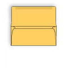 Goldenrod Colored Collection/Remittance Envelope No. 9, 3-7/8" x 8-7/8", Pastel Sulphite, 24 lb (FSC Certified), Acid Free, Vellum Finish, Two Side Seams Under, Large Flap - Box of 500 Envelopes