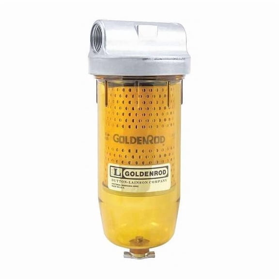 Goldenrod Fuel Filter, 25 gpm, 150 psi, 9-1/2 in L 495-3/4