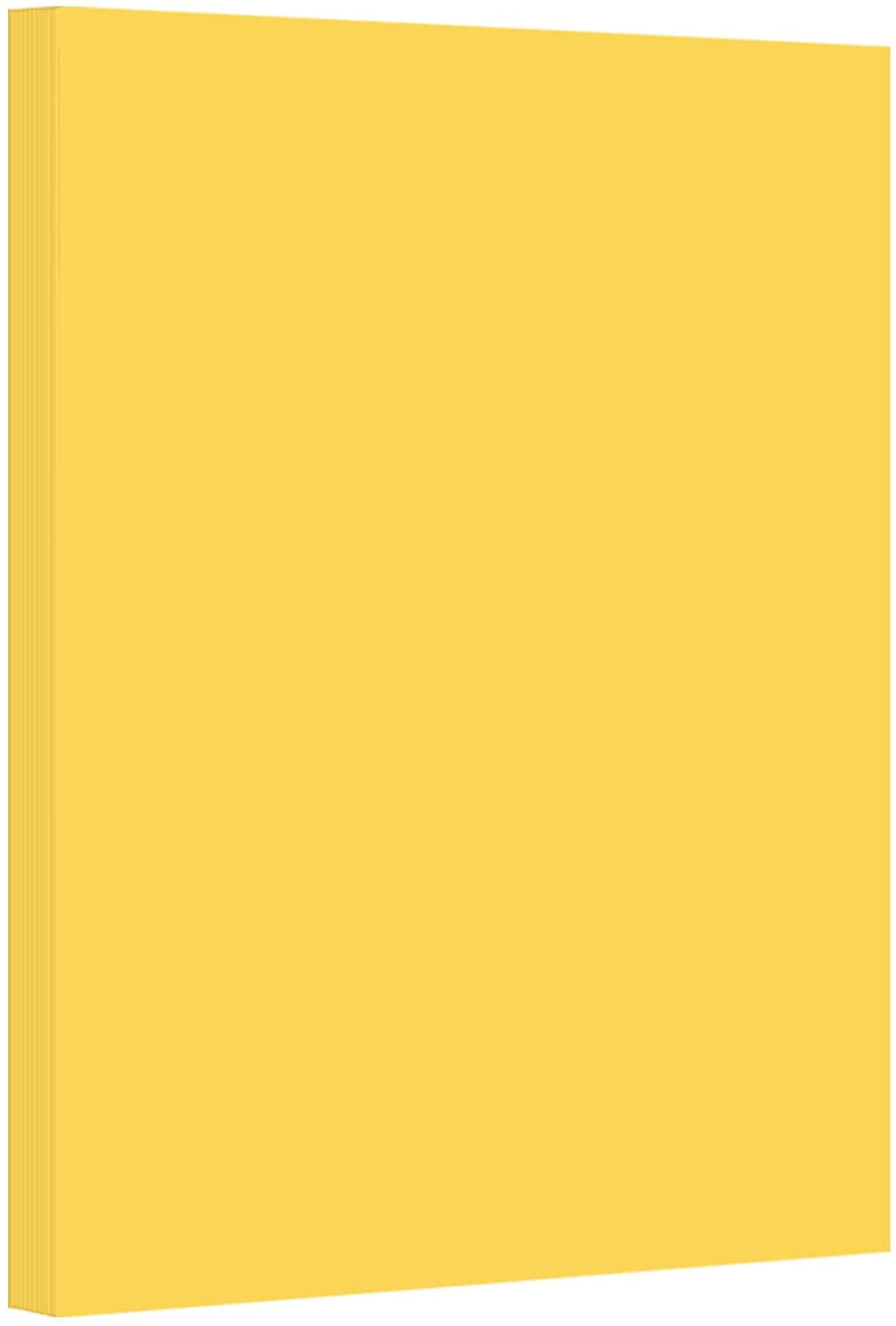 Goldenrod Pastel Color Card Stock Paper, 67lb Cover Medium Weight