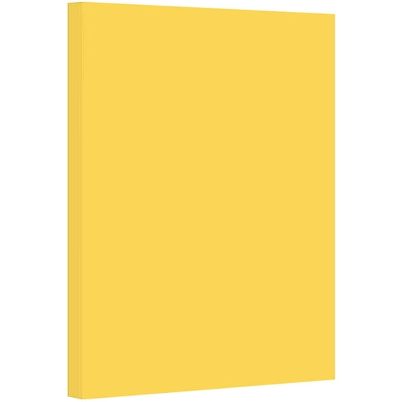 Goldenrod Pastel Color Card Stock Paper, 67lb Cover Medium Weight Cardstock, for Arts & Crafts, Coloring, Announcements, Stationary Printing at School, Office, Home | 8.5 x 11 | 50 Sheets Per Pack