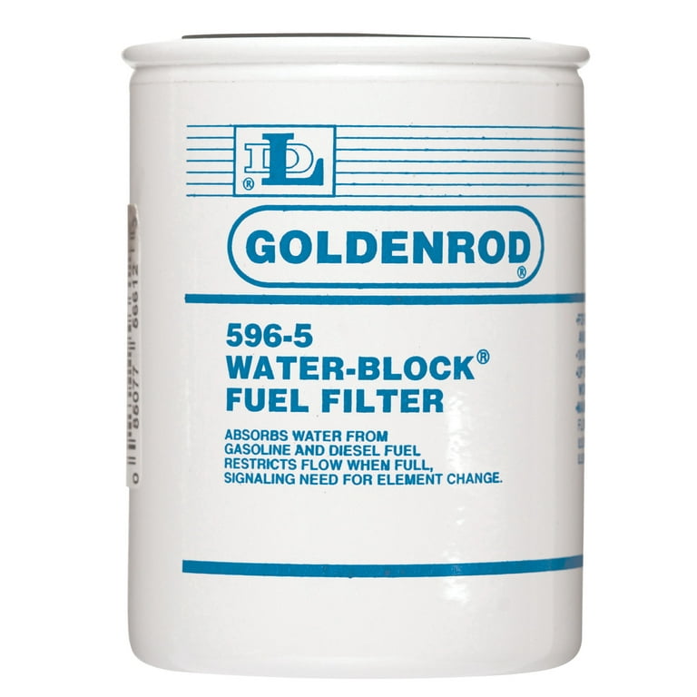 Goldenrod Diesel Inline Fuel Filter - 10 Micron