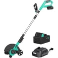 thumbnail image 1 of Goldensoil 20V Wireless Lawn Edger, 9-Inch Large Blade, 3 Adjustable Depths, 4.0Ah Battery, Blue, 1 of 9