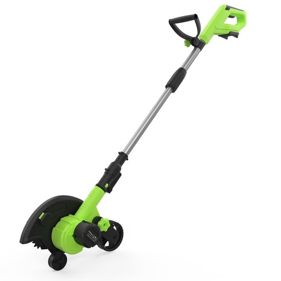Goldensoil 20V Wireless Lawn Edger, 9-Inch Large Blade, 3 Adjustable Depths, 4.0Ah Battery, Green