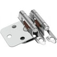 thumbnail image 1 of Goldenwarm 1/2 Inch Overlay Face Mount Silver Cabinet Door Hardware Steel Hinges - 10 Units Self Closing Matching Cabinet Doors, 1 of 6