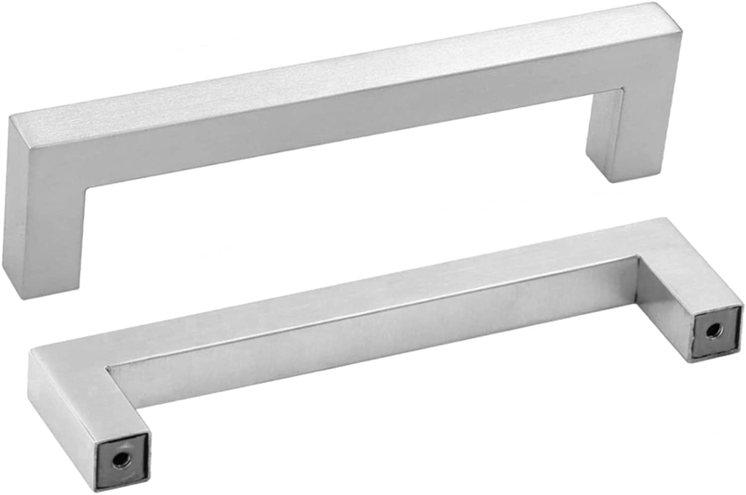Goldenwarm 10 Pack Brushed Nickel Cabinet Pulls Kitchen Cabinet Handles Stainless Steel Cabinet Hardware 5inch Hole Centers