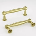 thumbnail image 1 of Goldenwarm 10 Pack Gold Drawer Pulls Brass Cabinet Knobs Hardware for Kitchen, 3inch, 1 of 2