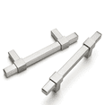 thumbnail image 1 of Goldenwarm 10 Pack Kitchen Cabinet Pulls Brushed Nickel Dresser Handle Cabinet Hardware 3in hole Center, 1 of 7