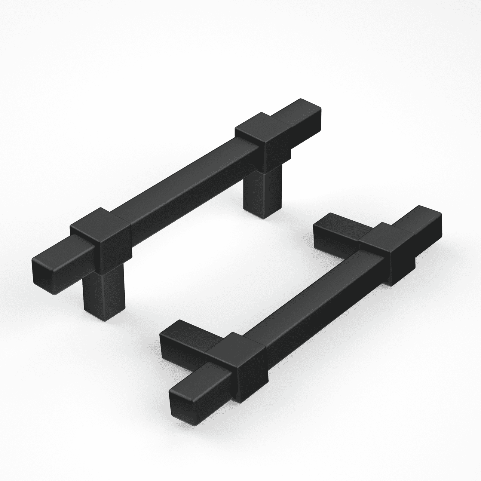 Goldenwarm 10 Pack Kitchen Cabinet Pulls Matte Black Dresser Handle Cabinet Hardware 3in hole Center