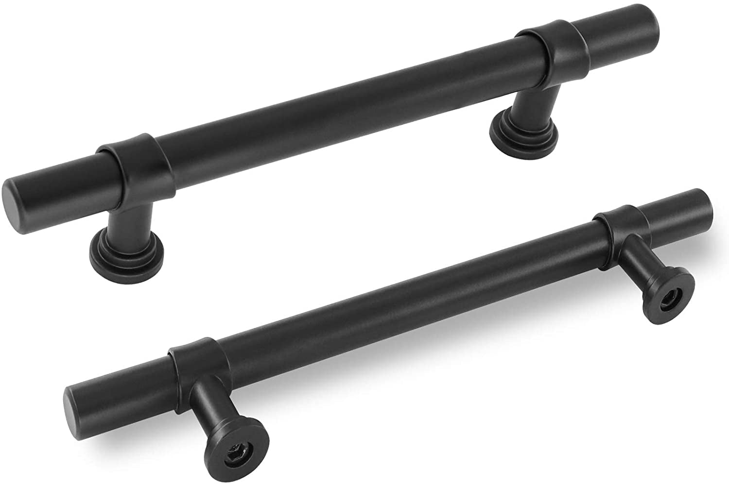 Goldenwarm 10 Pack Kitchen Pulls Matte Black Pulls 5in Hole