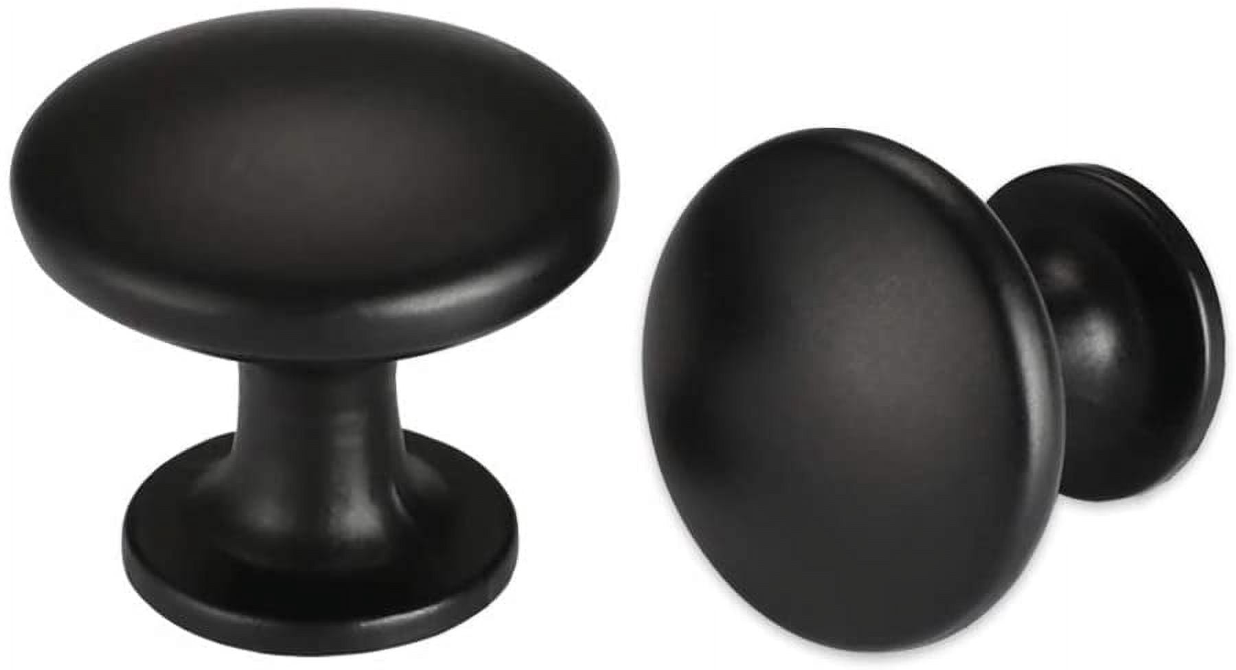 Goldenwarm 15 Pack Cabinet Knobs Black Drawer Knobs Single Hole for Kitchen Hardware