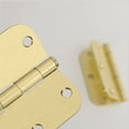 thumbnail image 1 of Goldenwarm 24 Pack Brushed Brass Cabinet Door Hinges 3.5in x 3.5in with 5/8''Radius Corners, 1 of 6