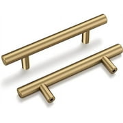 Goldenwarm 25 Pack Kitchen Cabinet Pulls Champagne Bronze Cabinet Hardware 3in Hole Center