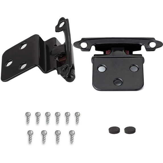 Goldenwarm 25 Units Kitchen Cabinet Hinges 3/8" Inset Door Hinges Stainless Steel Cabinet Hinges