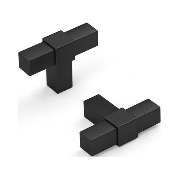 Goldenwarm 30 Pack Kitchen Cabinet Knobs Matte Black Single Hole Cabinet Hardware 50mm/2in