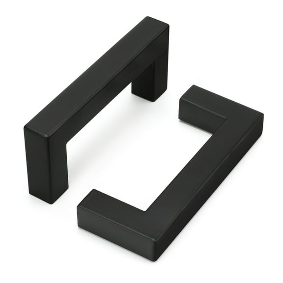 Goldenwarm 30Pack Cabinet Handles Matte Black Stainless Steel Cabinet Pulls Drawer Pull for Kitchen Door Cabinet Hardware