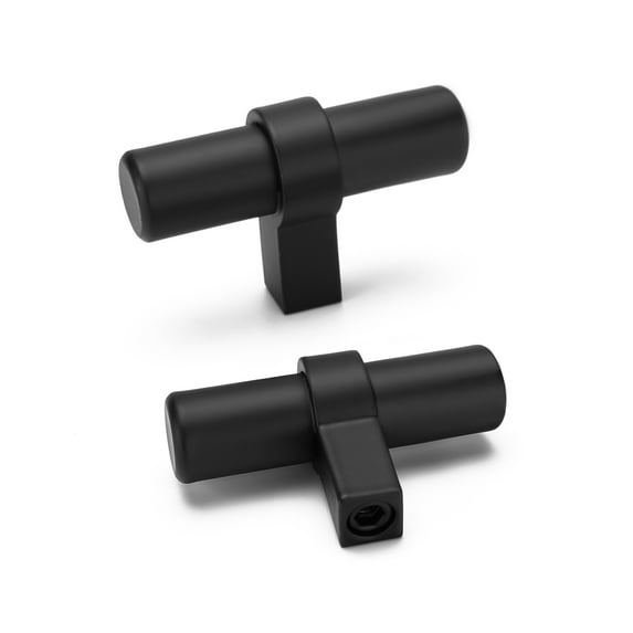 Goldenwarm 35 Pack Matte Black Cabinet Knob Cabinet Drawer Pulls for Kitchen Wardrobe