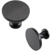 Goldenwarm Black Cabinet Knobs Kitchen Drawer Knobs Black Hardware for Cabinets Knobs for Dresser Drawers Round Kitchen Knobs 40Pack