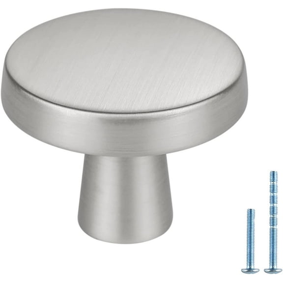 Goldenwarm Knobs for Kitchen Cabinets - 15 Pack Brushed Nickel Cabinet Knobs Drawer Knobs Bathroom Cabinet Hardware