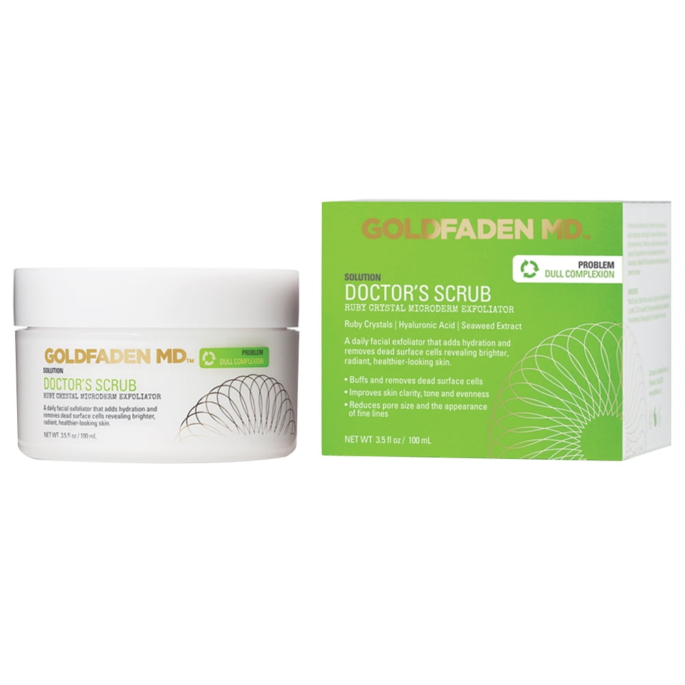 Goldfaden MD Doctor's Ruby Crystal Exfoliating Face Scrub Facial Wash, 3.5 fl oz