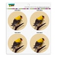 thumbnail image 1 of Goldfinch Bird on Tree Limb Refrigerator Fridge Locker Vinyl Circle Magnet Set, 1 of 3